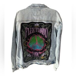 Custom Fleetwood Mac Patchwork Denim Jacket
